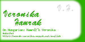 veronika hamrak business card